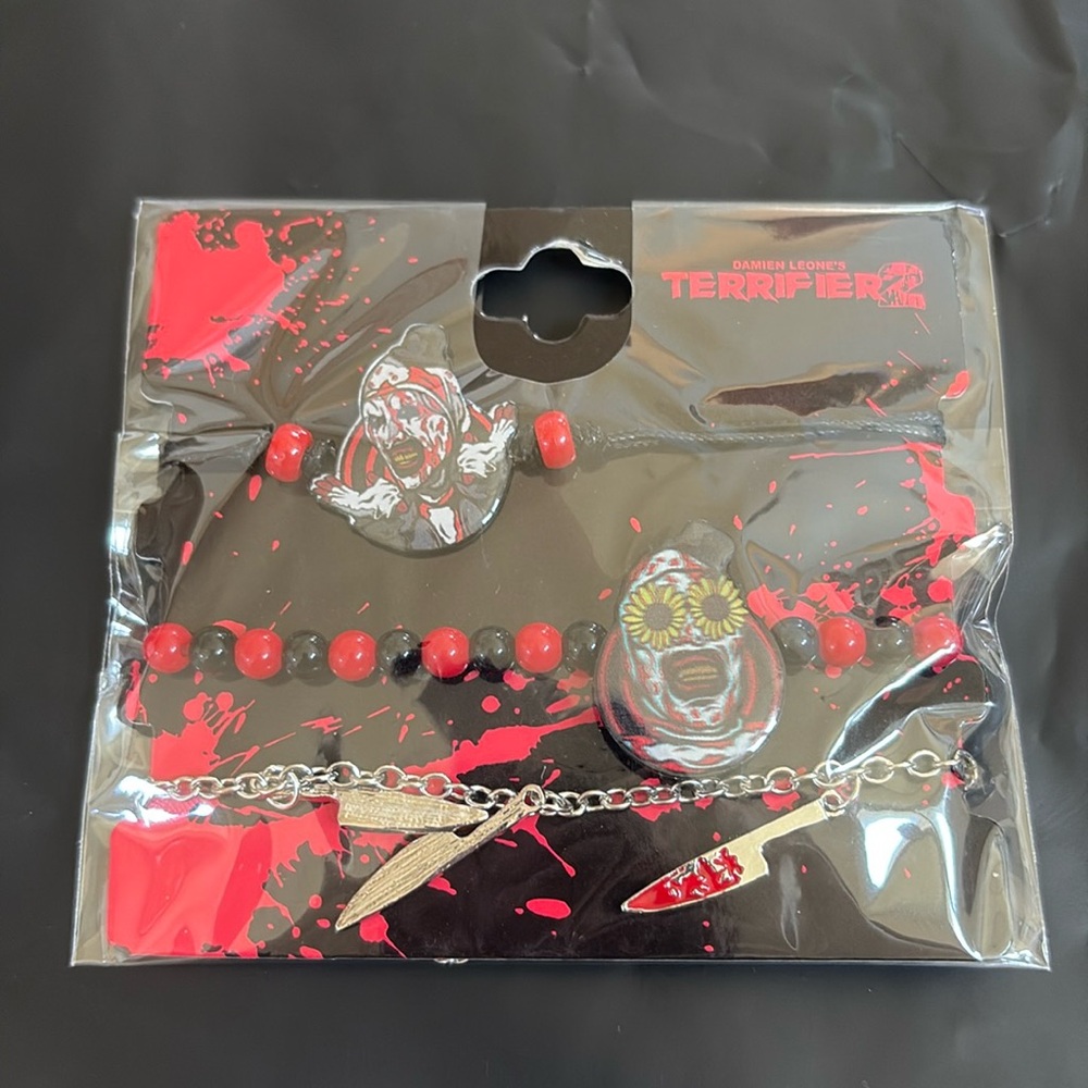 Terrifier Art The Clown Bracelet Set Hot‎ Topic Halloween Horror